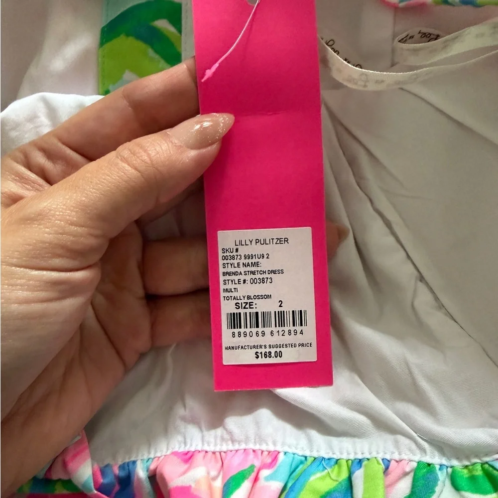 Lilly Pulitzer Dress with Pink and Green Accents - Picture 4 of 4